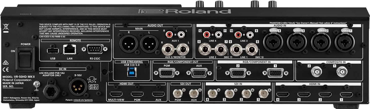 Roland VR-50HD MK II USB Streaming Multi-Format A/V Mixer - PSSL ProSound and Stage Lighting