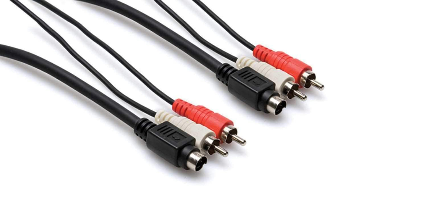 Hosa VSR-302 S-Video & RCA (M) AV Cable 6.7 Ft - PSSL ProSound and Stage Lighting