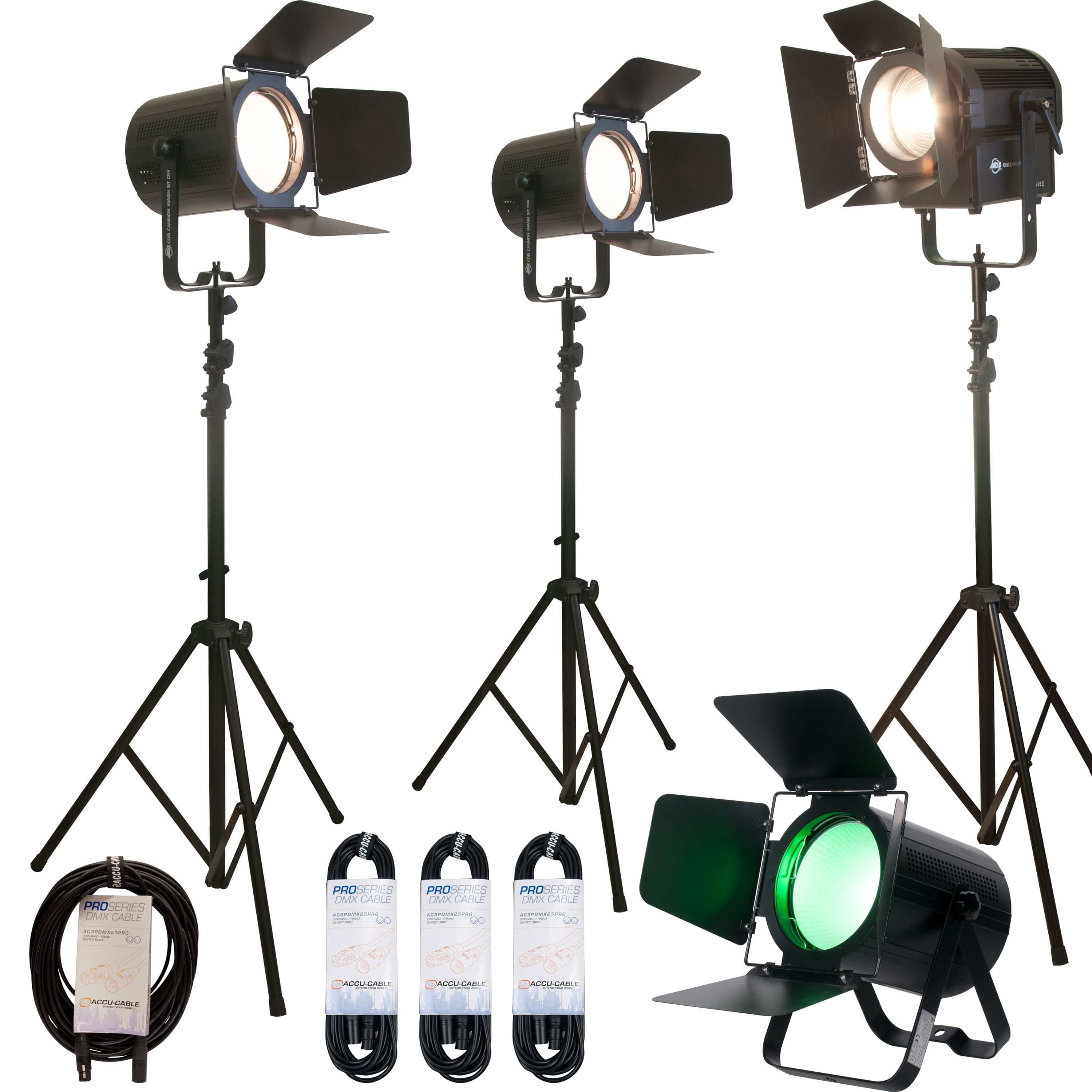 Variable White Light ADJ Variable White Stream Pak With 4 LED Lights – Solotech