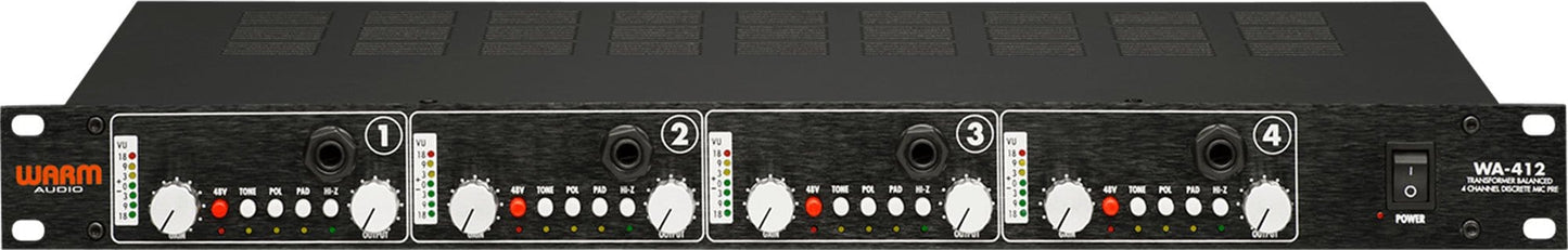 Warm Audio WA-412 4-ch Mic Preamp/DI - PSSL ProSound and Stage Lighting