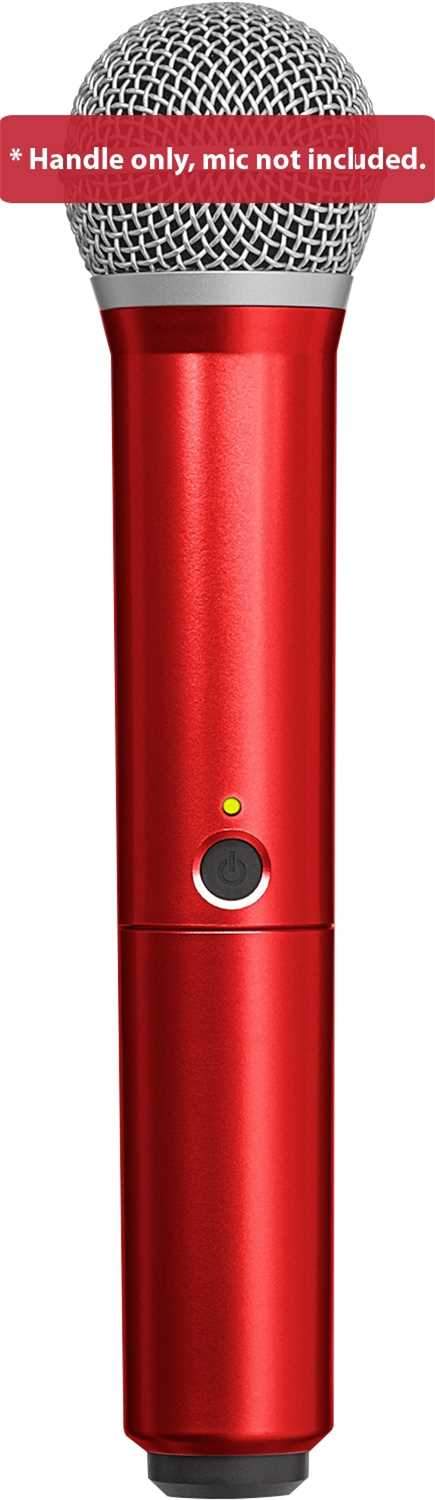 Shure Red Box Shure BLX PG58 Wireless Mic Colored Handle Red | Solotech