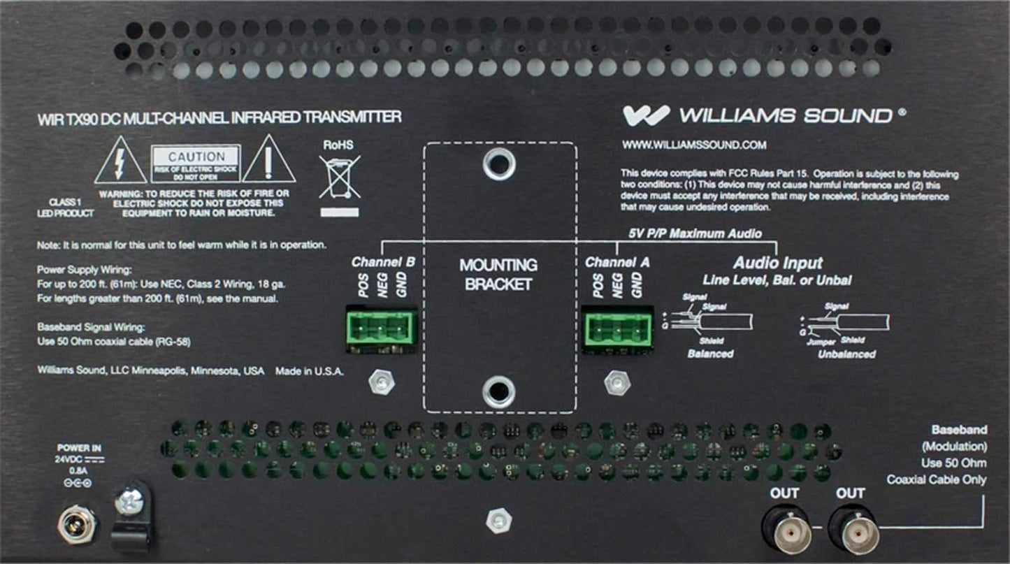 Williams Sound Infrared Modulator/Emitter - White - PSSL ProSound and Stage Lighting