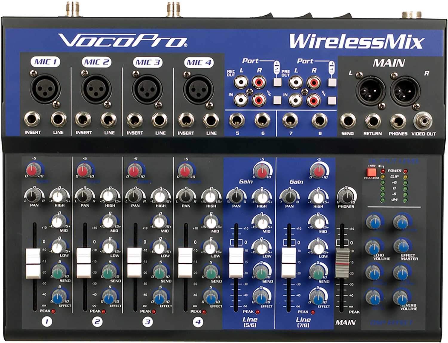 VocoPro WirelessMix-2 All-In-One Mixer with Onboard Mics - PSSL ProSound and Stage Lighting