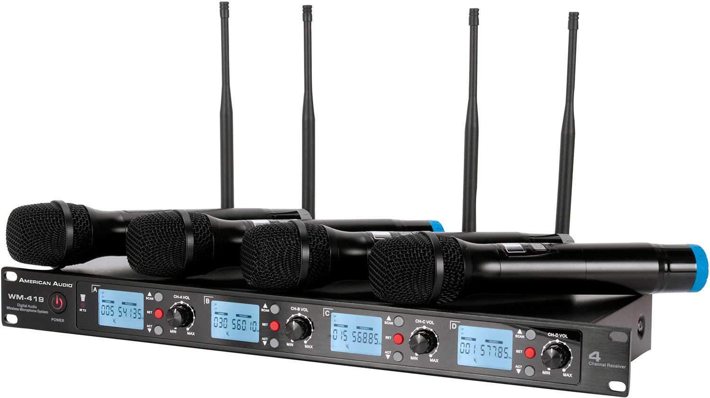 American Audio WM 419 4-Channel UHF Wireless System - PSSL ProSound and Stage Lighting