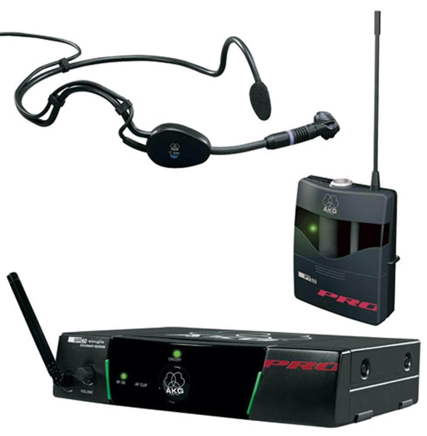 AKG WMS40PRO444 UHF Headset Wireless Mic System - PSSL ProSound and Stage Lighting