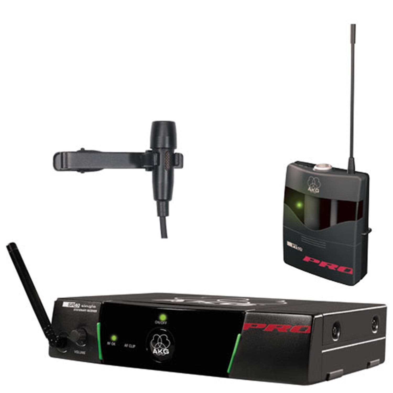 AKG WMS40PROPT55 UHF Wireless Lavalier Mic System - PSSL ProSound and Stage Lighting