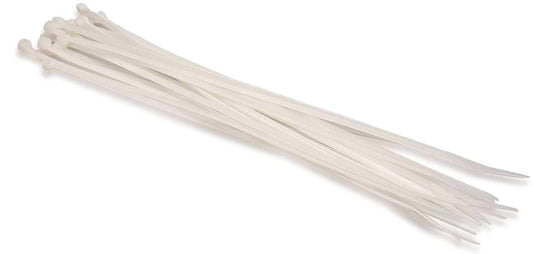 10 Inch Plastic Wire Zip Tie White (20pcs) - PSSL ProSound and Stage Lighting