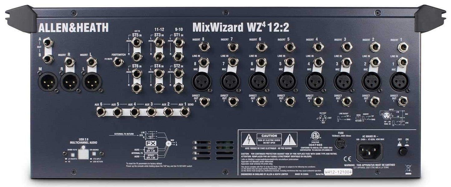 Allen & Heath Mix Wizard 12-Channel 2-Bus Mixer - PSSL ProSound and Stage Lighting