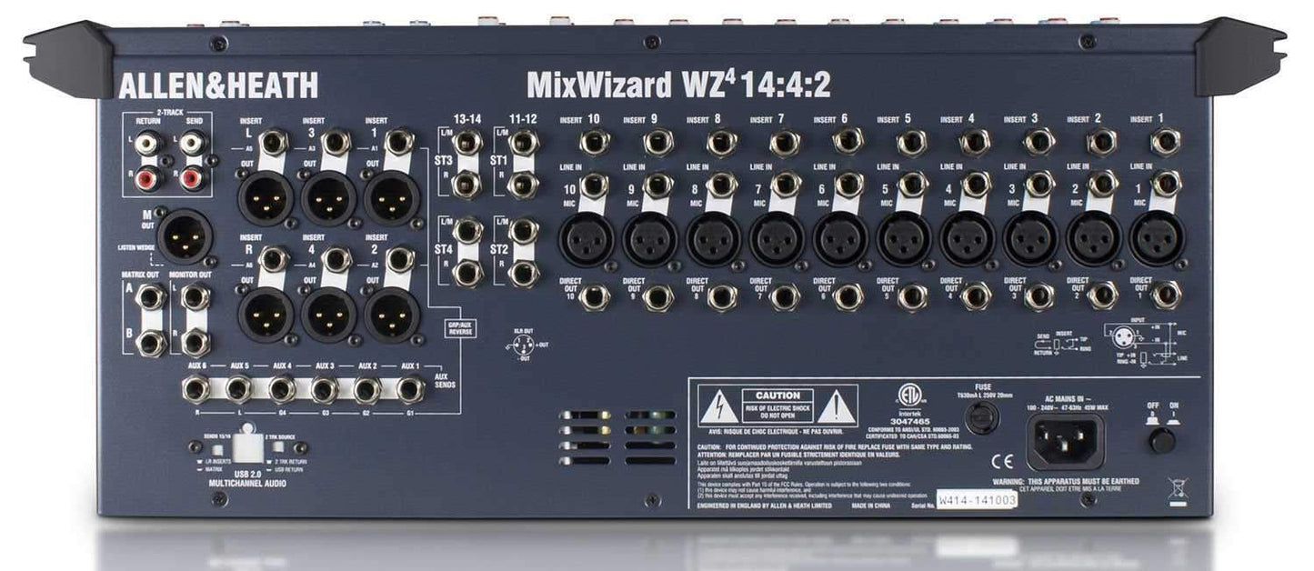 Allen & Heath Mix Wizard 14-Channel 4-Bus Mixer - PSSL ProSound and Stage Lighting