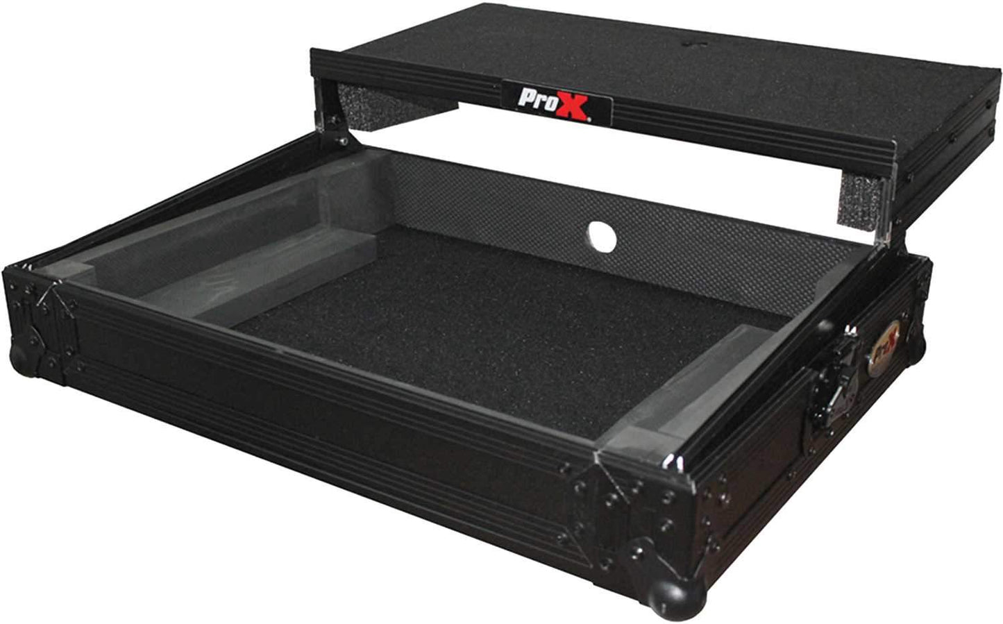 ProX X-DJ202LTBL Black Case for Roland DJ202 with Sliding Laptop Shelf - PSSL ProSound and Stage Lighting