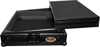 ProX X-DJ202LTBL Black Case for Roland DJ202 with Sliding Laptop Shelf - PSSL ProSound and Stage Lighting