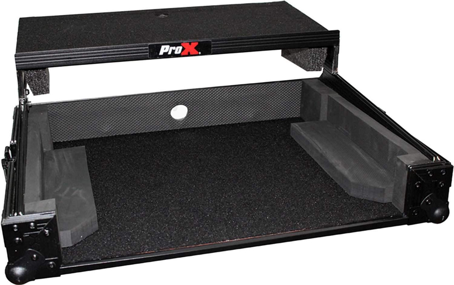 ProX X-DJ202LTBL Black Case for Roland DJ202 with Sliding Laptop Shelf - PSSL ProSound and Stage Lighting