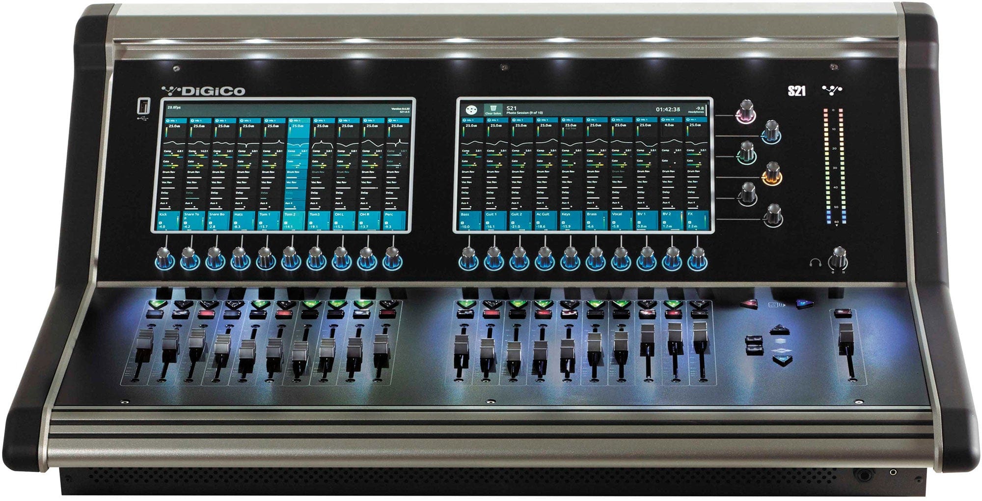 DiGiCo X-S21-C-RP S21 Digital Mixer and D-Rack CAT6-MADI Combo