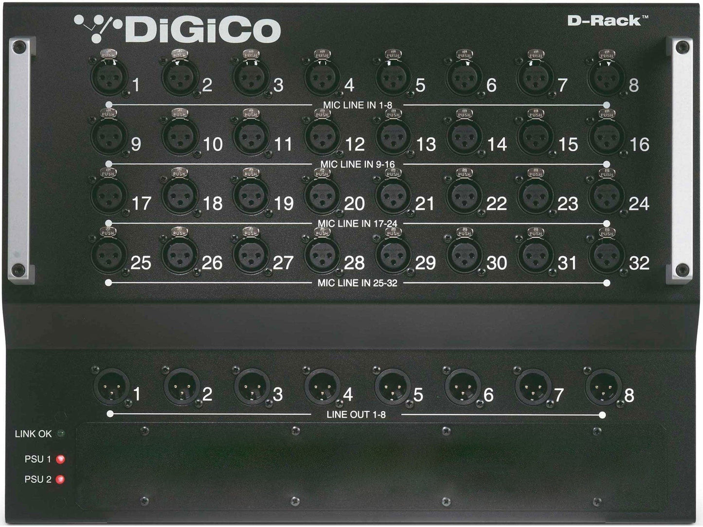 DiGiCo X-D-RACK-2 SD-Series 32-Channel Input Expansion Box with Cat6 Connection - PSSL ProSound and Stage Lighting