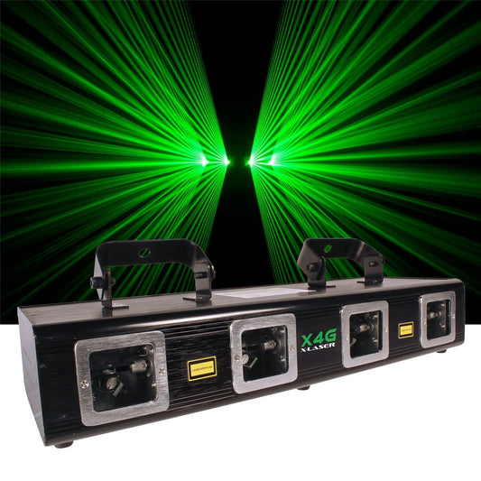 X-Laser X4G MKII Quad Aperture Green Laser Effect - PSSL ProSound and Stage Lighting