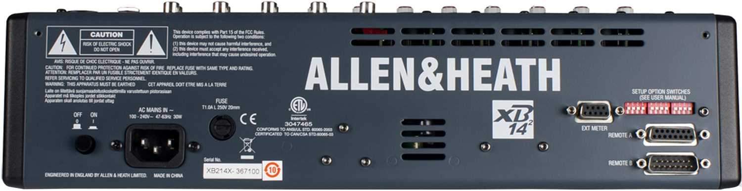 Allen & Heath XB2-14 Compact Broadcast Mixer – Solotech