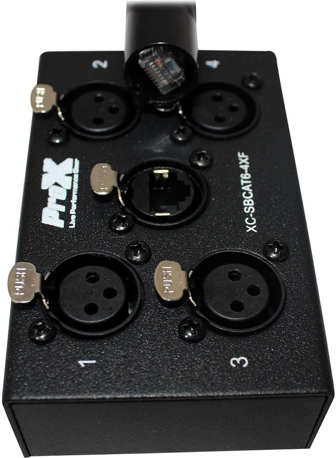 ProX XC-SBCAT6-4XF 4-Channel CAT6 Snake Box 4x XLR (F) - PSSL ProSound and Stage Lighting