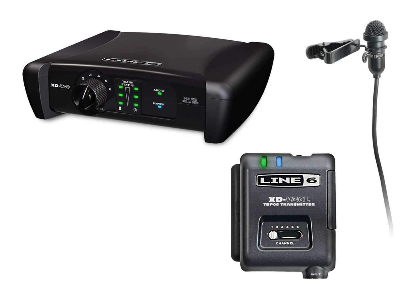 Line 6 XDV30L 2.4GHZ Digital Lavalier Mic System - PSSL ProSound and Stage Lighting