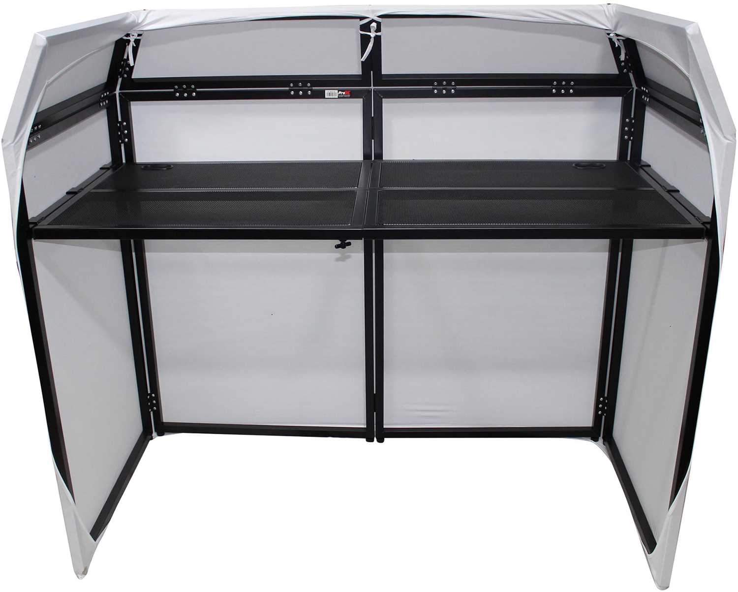 ProX XF-MESA MK2 DJ Booth With Black & White Scrims - PSSL ProSound and Stage Lighting