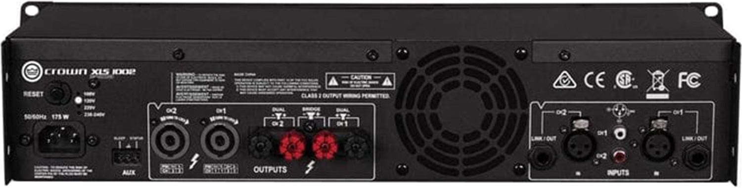 Crown XLS1002 XLS DriveCore 2 Power Amplifier (220V Model) - PSSL ProSound and Stage Lighting