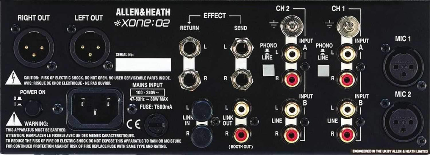 Allen & Heath Xone 2-02 Turntablist DJ Mixer - PSSL ProSound and Stage Lighting