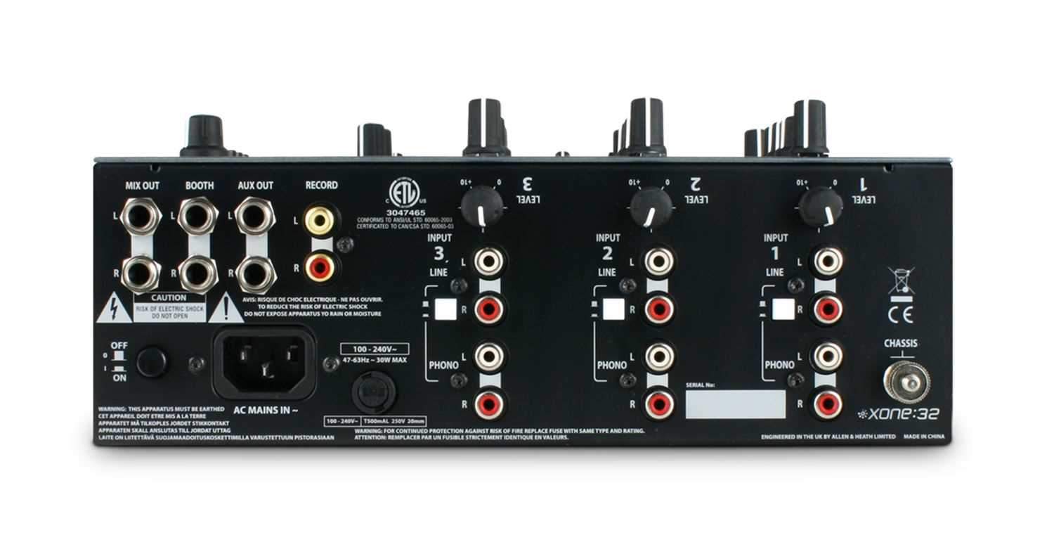 Allen & Heath Xone-32 Professional DJ Mixer - PSSL ProSound and Stage Lighting