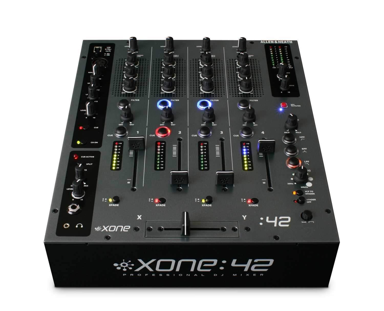 Allen & Heath XONE:42 4-Ch DJ Mixer with USB | Solotech
