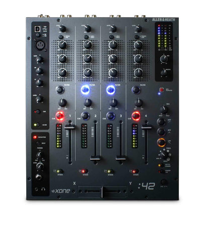 Allen & Heath XONE:42 4-Ch DJ Mixer with USB - PSSL ProSound and Stage Lighting