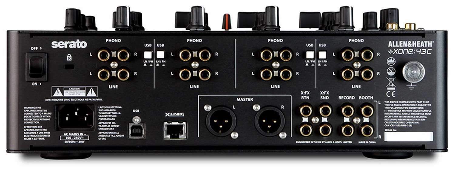 Allen & Heath XONE:43C 4 Plus 1 Channel DJ Mixer with USB - PSSL ProSound and Stage Lighting