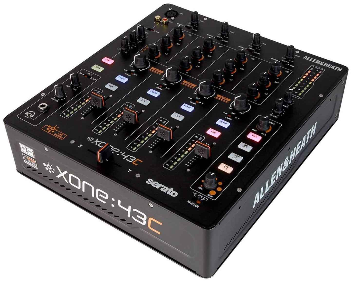 Allen & Heath XONE:43C 4 Plus 1 Channel DJ Mixer with USB - PSSL ProSound and Stage Lighting