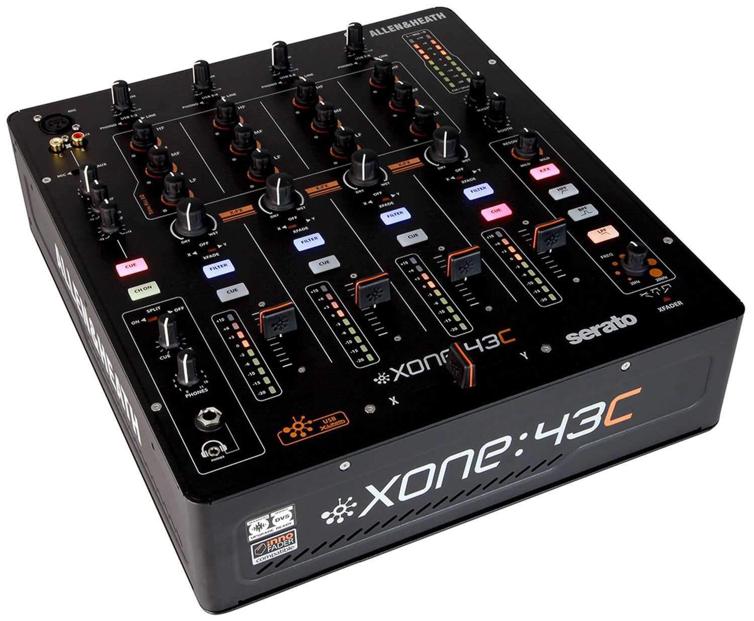 Allen & Heath XONE:43C 4 Plus 1 Channel DJ Mixer with USB - PSSL ProSound and Stage Lighting