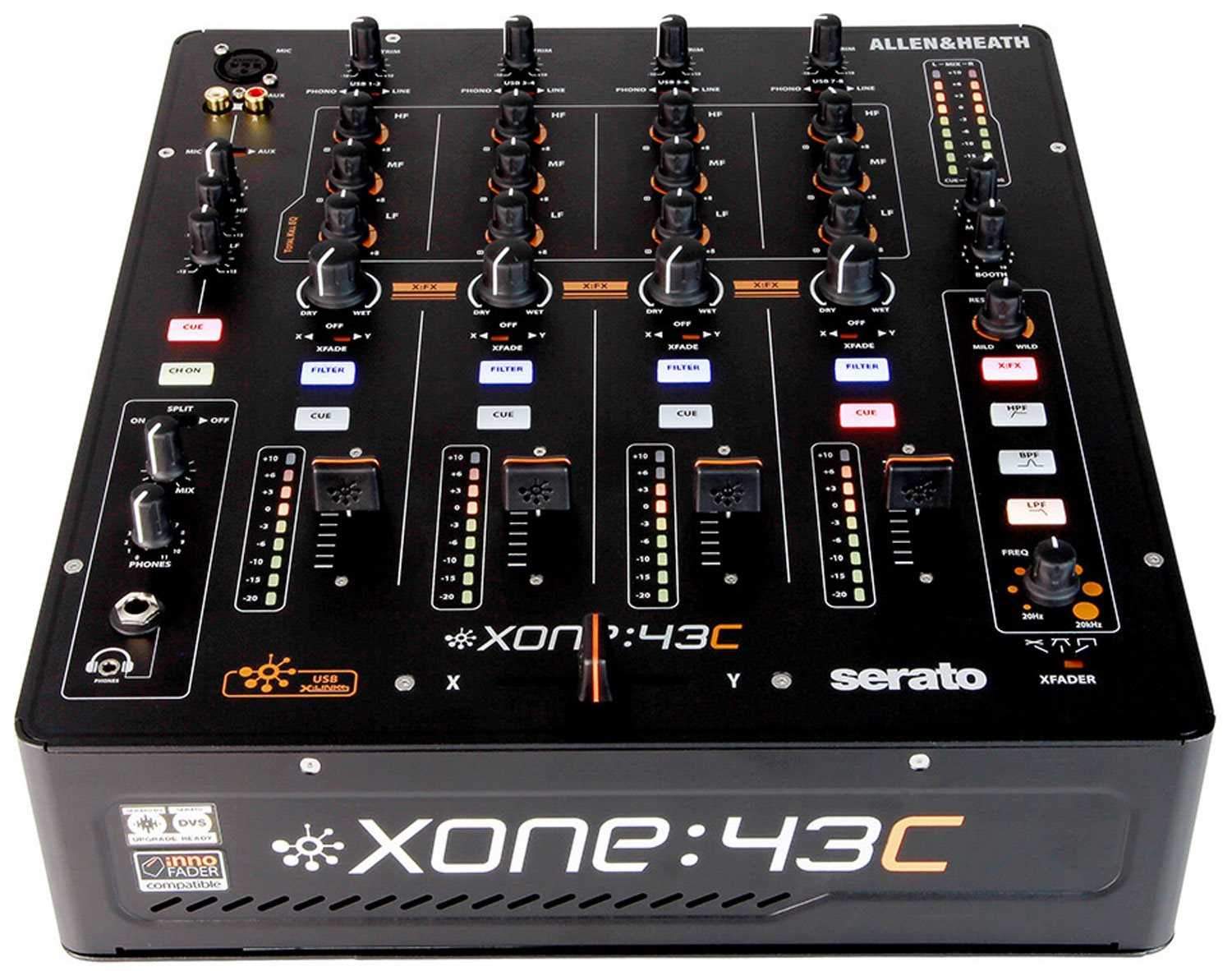 Allen & Heath XONE:43C 4 Plus 1 Channel DJ Mixer with USB - PSSL ProSound and Stage Lighting