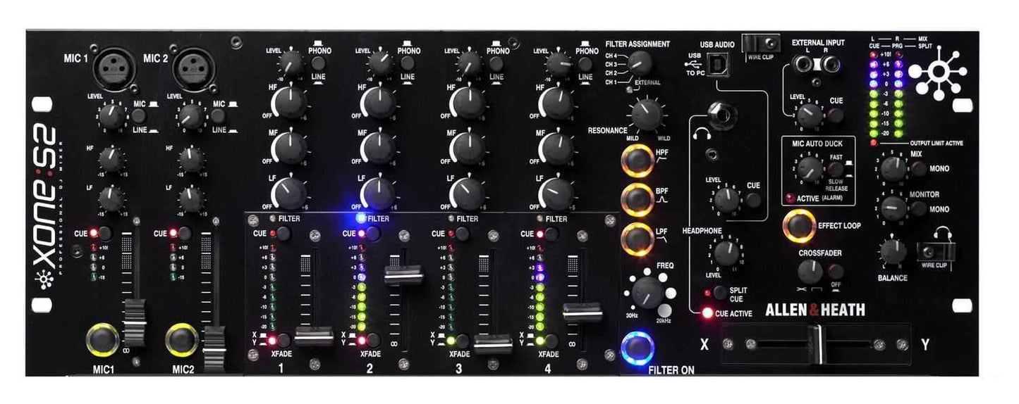 Allen & Heath XONE-S2 Professional DJ Club Mixer - PSSL ProSound and Stage Lighting