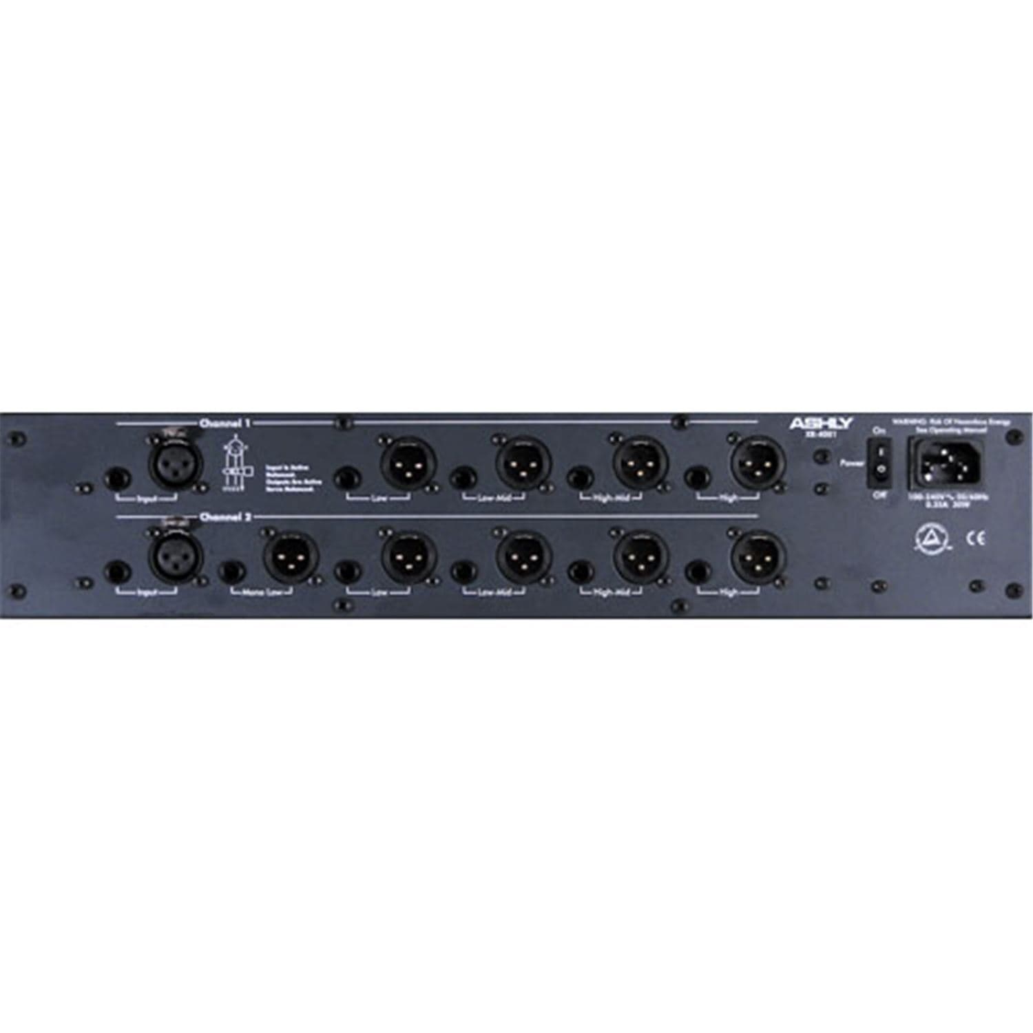 Ashly XR-4001 Stereo 4-Way Crossover 2U - PSSL ProSound and Stage Lighting