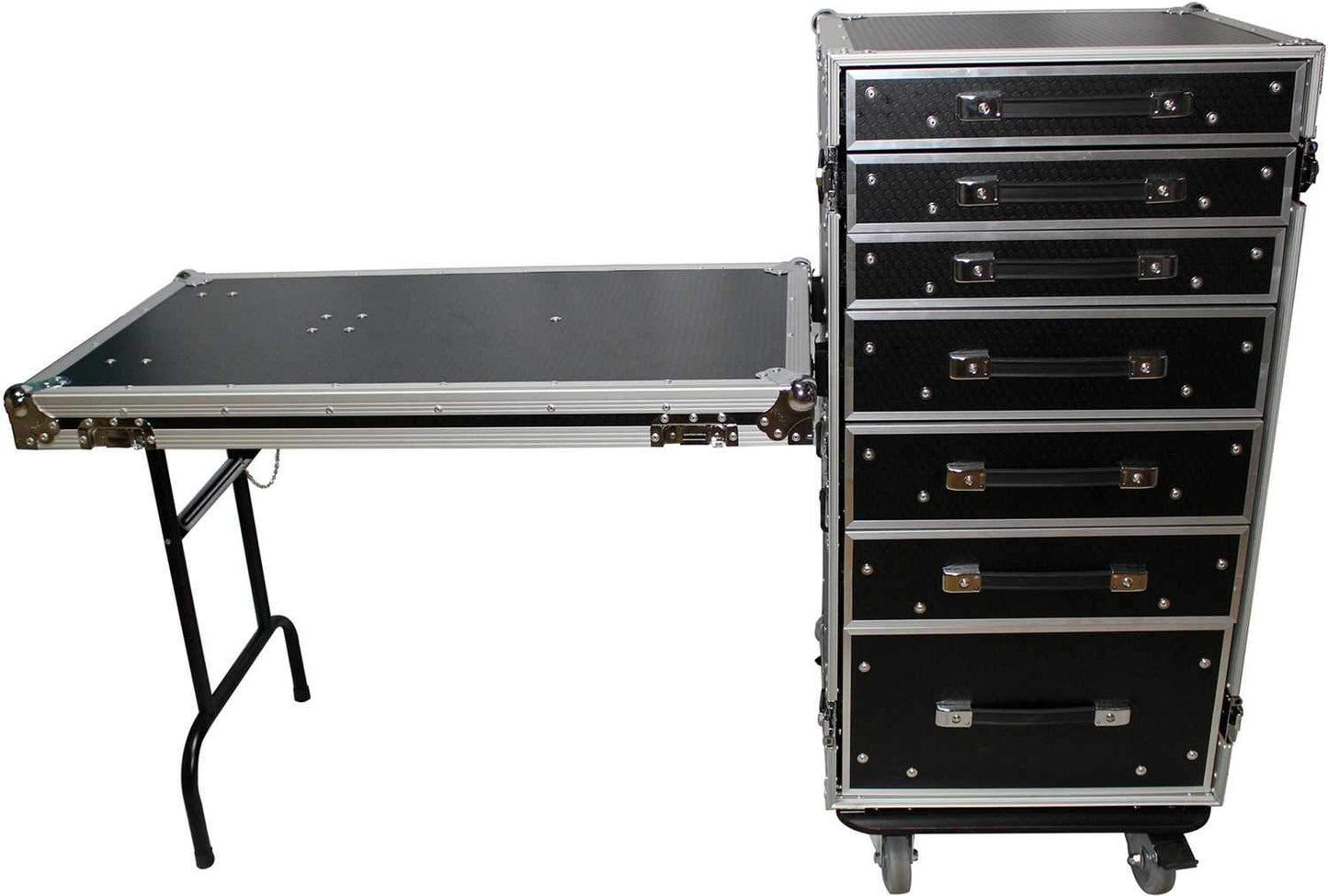 ProX XS-7DTW 7 Drawer ATA Workstation Case with Table - PSSL ProSound and Stage Lighting