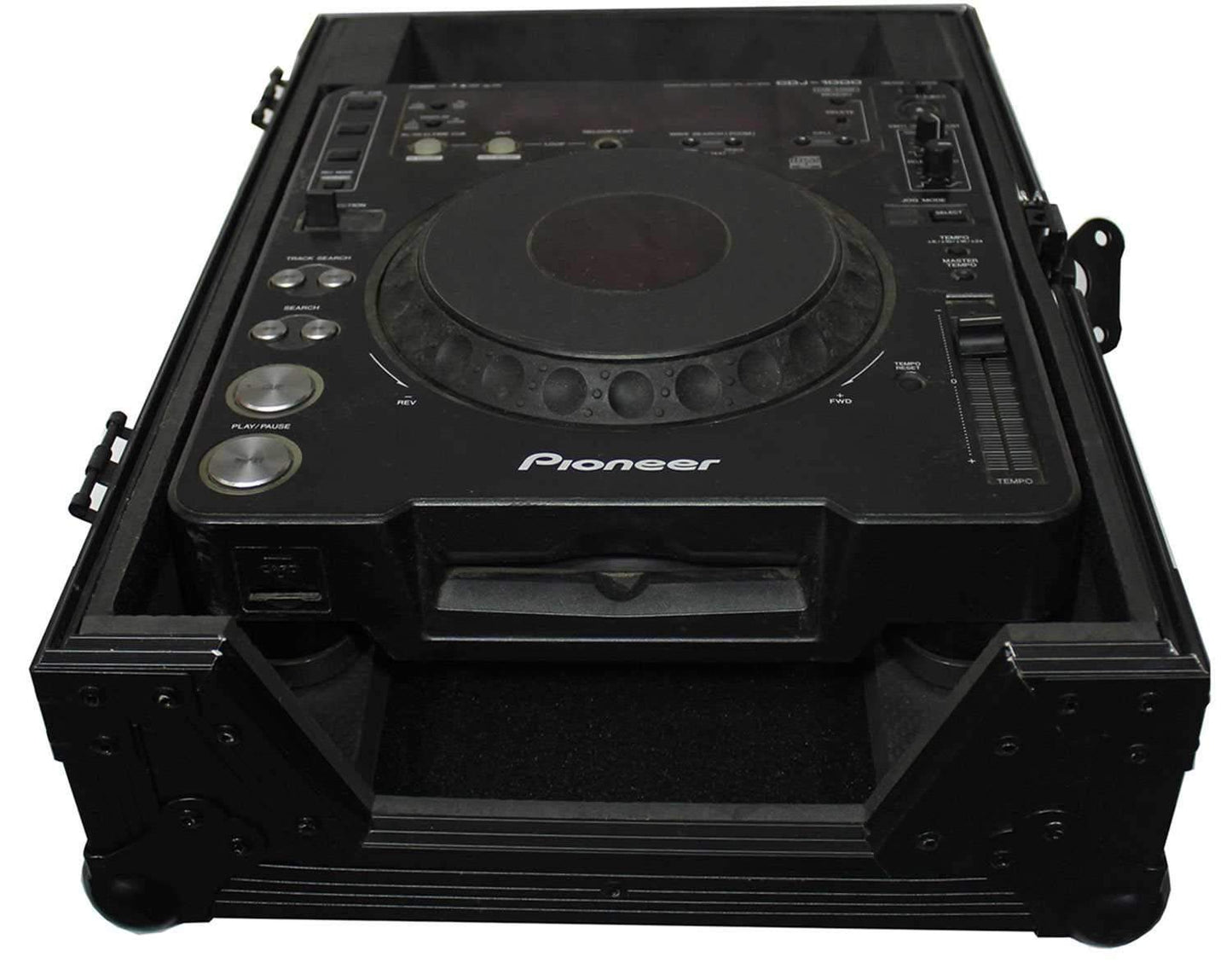 ProX XS-CDBL Black Large Format Flight CDJ Case - PSSL ProSound and Stage Lighting