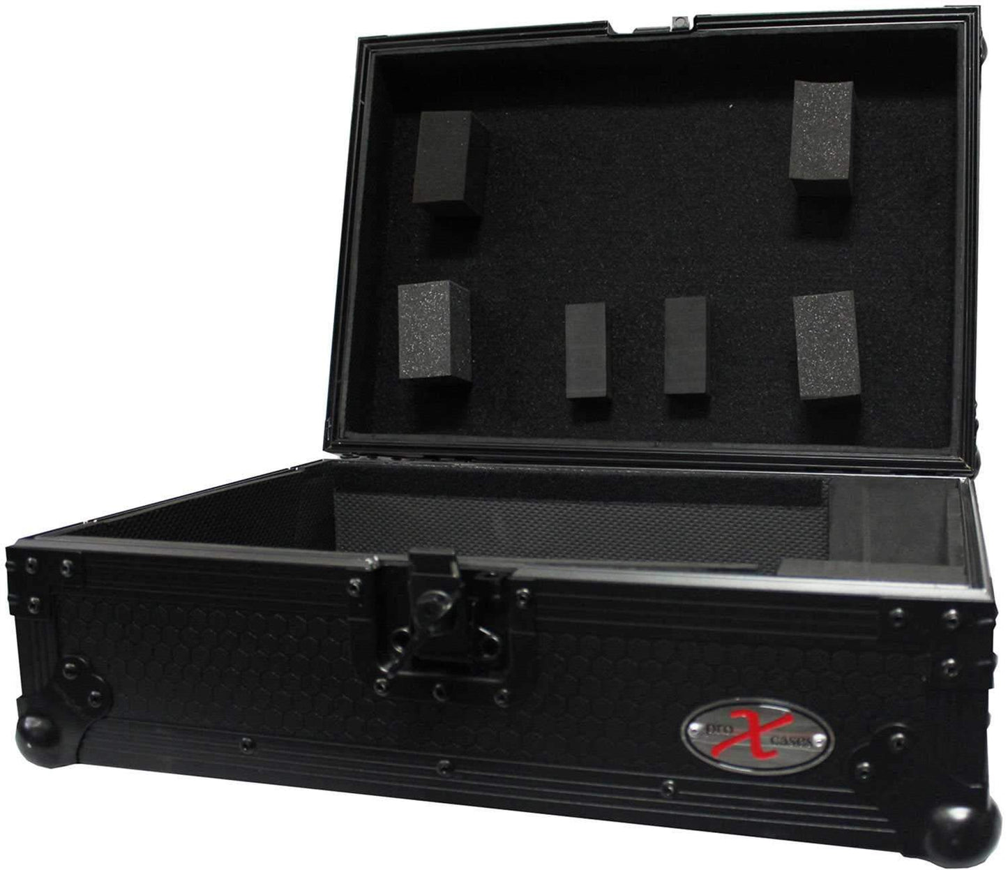 ProX XS-CDBL Black Large Format Flight CDJ Case - PSSL ProSound and Stage Lighting