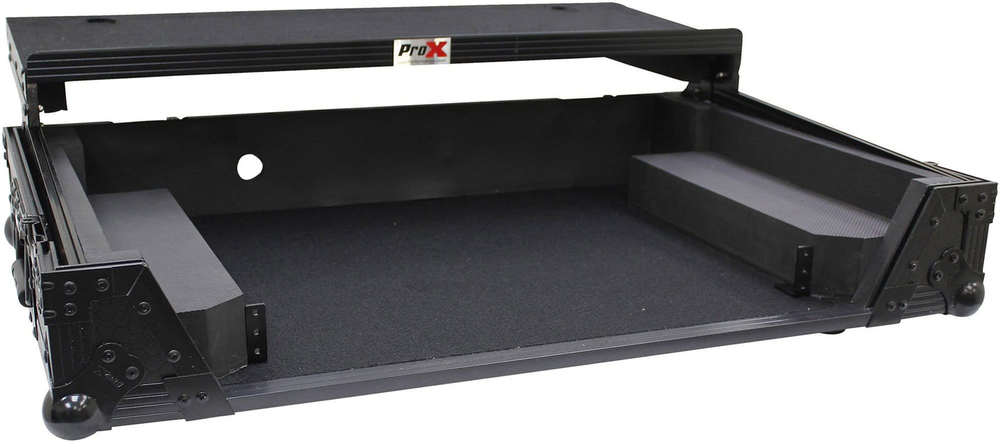 ProX XS-DDJ1000WLTBL Black Case for DDJ-1000 with Sliding Laptop Shelf - PSSL ProSound and Stage Lighting