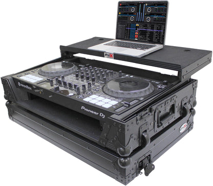 ProX Black Case for DDJ-1000 w Laptop Shelf & LEDs - PSSL ProSound and Stage Lighting