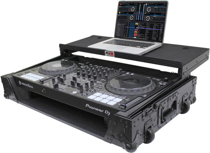 ProX Black Case for DDJ-1000 w Laptop Shelf & LEDs - PSSL ProSound and Stage Lighting