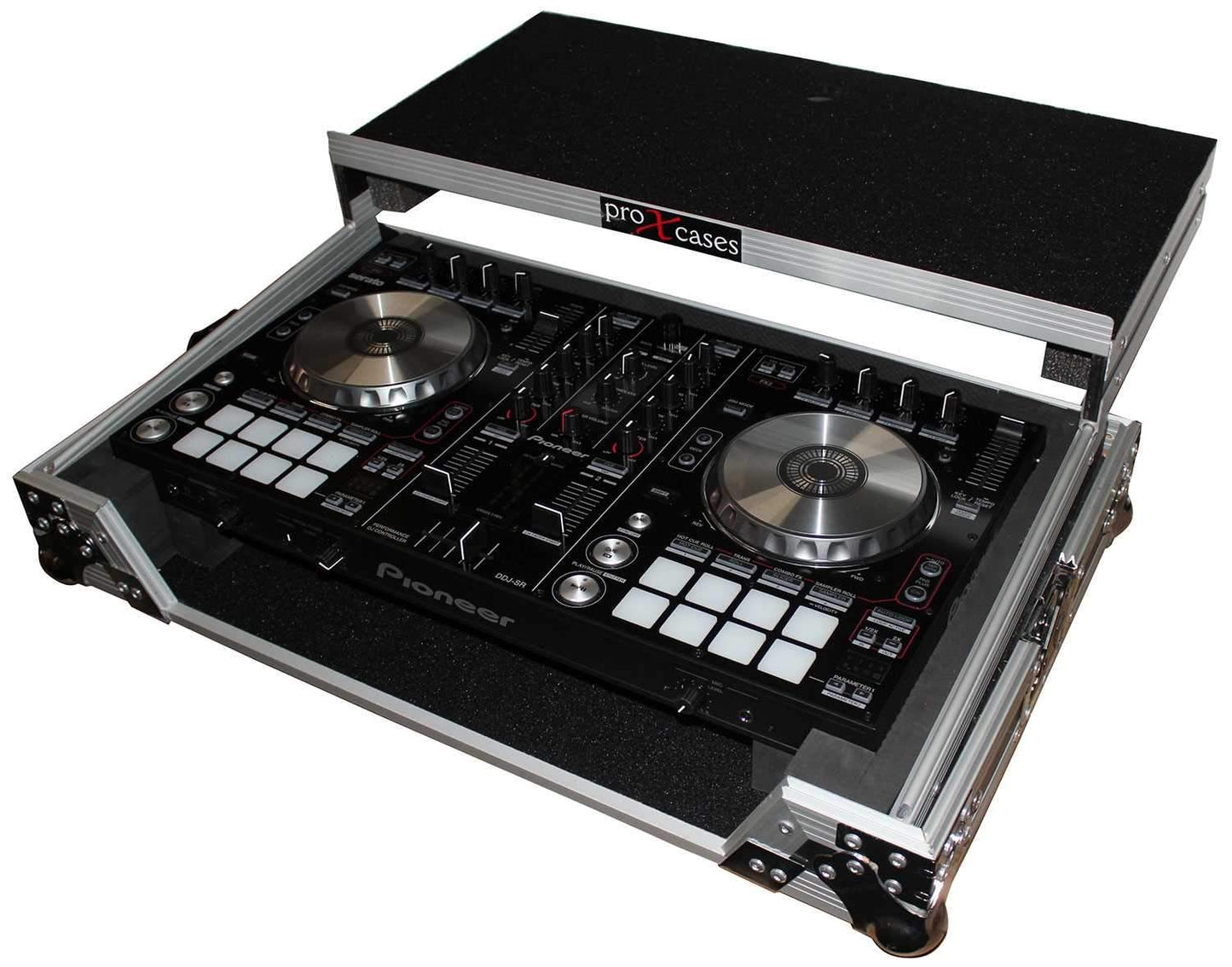 ProX XS-DDJRRLT Flight Case for Pioneer DDJ-SR2 & DDJ-RR - PSSL ProSound and Stage Lighting