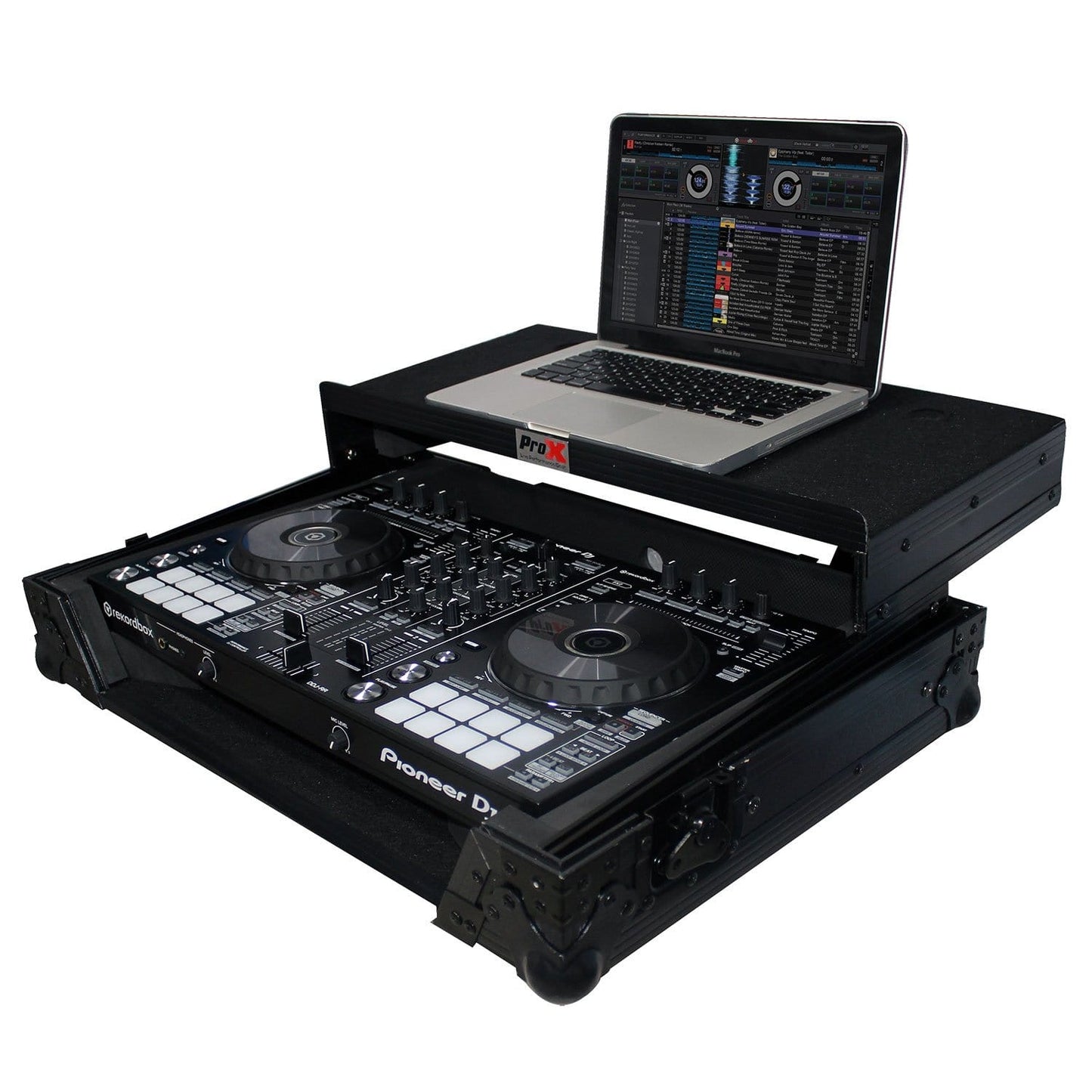 ProX XS-DDJRRLTBL Black Flight Case for Pioneer DDJ-SR2 & DDJ-RR - PSSL ProSound and Stage Lighting