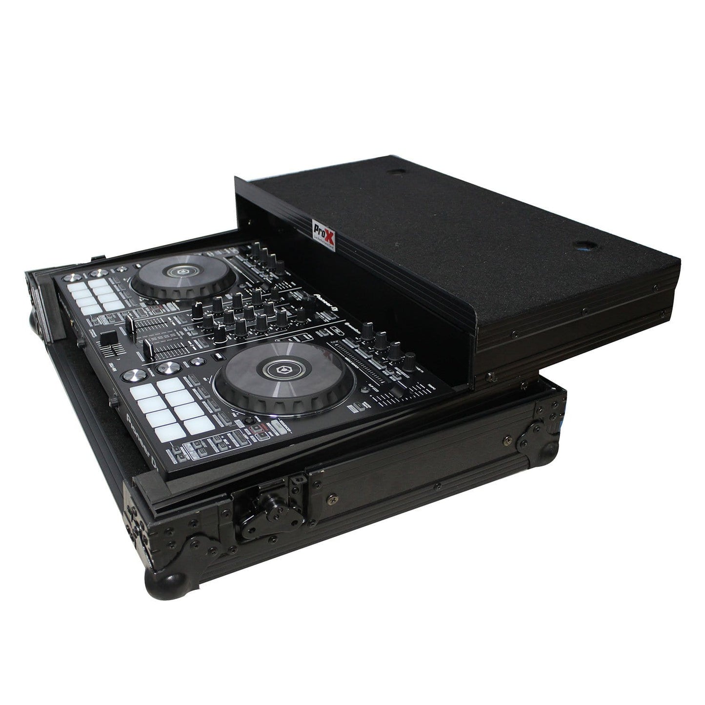 ProX XS-DDJRRLTBL Black Flight Case for Pioneer DDJ-SR2 & DDJ-RR - PSSL ProSound and Stage Lighting