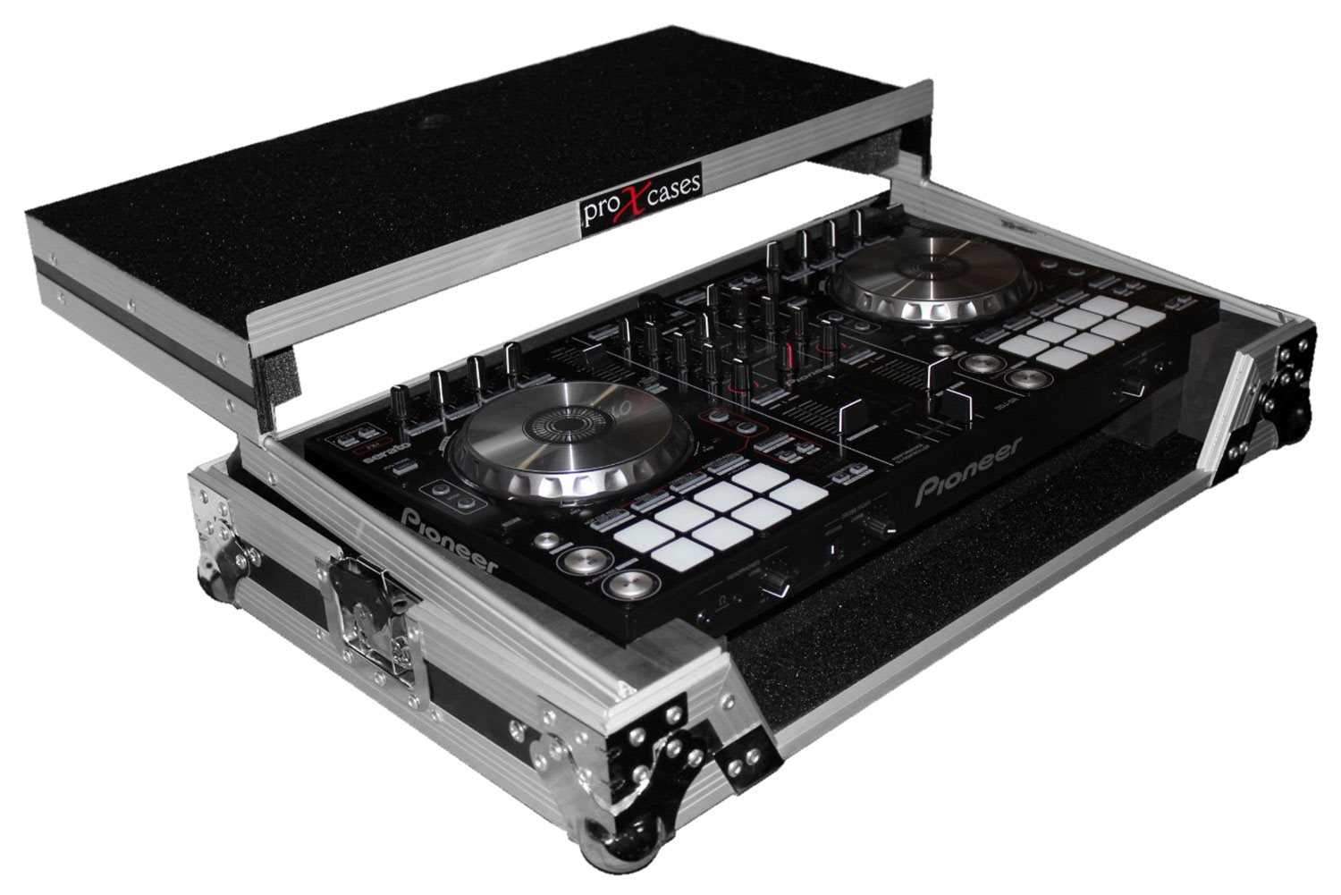 ProX XS-DDJRRLT Flight Case for Pioneer DDJ-SR2 & DDJ-RR - PSSL ProSound and Stage Lighting