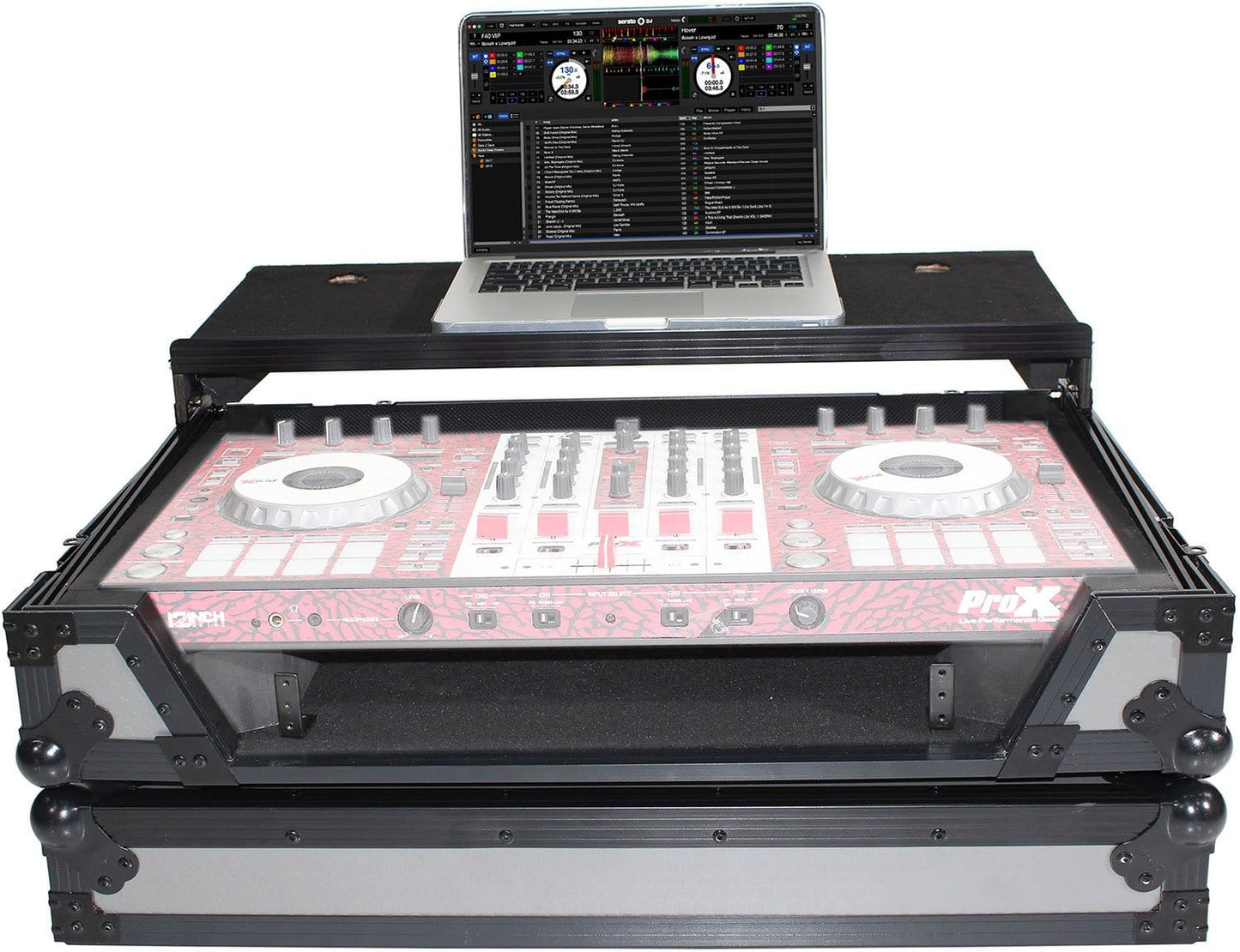 ProX XS-DDJSX-WLTGBLED Case for Pioneer DDJ SX3/2 DDJ-RX & Denon MCX7000 - PSSL ProSound and Stage Lighting