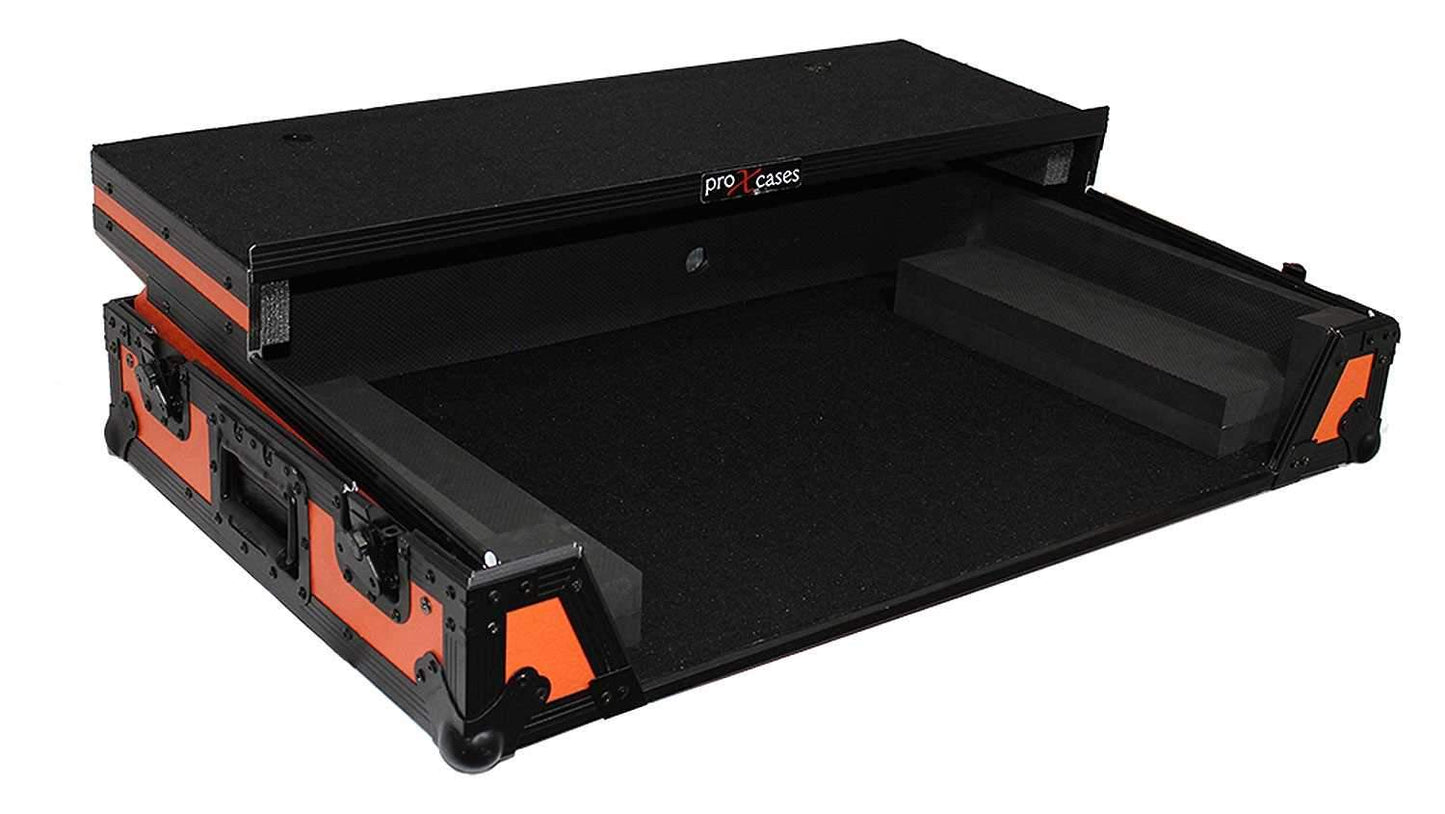 ProX XS-DDJSZWLTOB Black on Orange Flight Case for Pioneer DDJ-SZ2 - PSSL ProSound and Stage Lighting