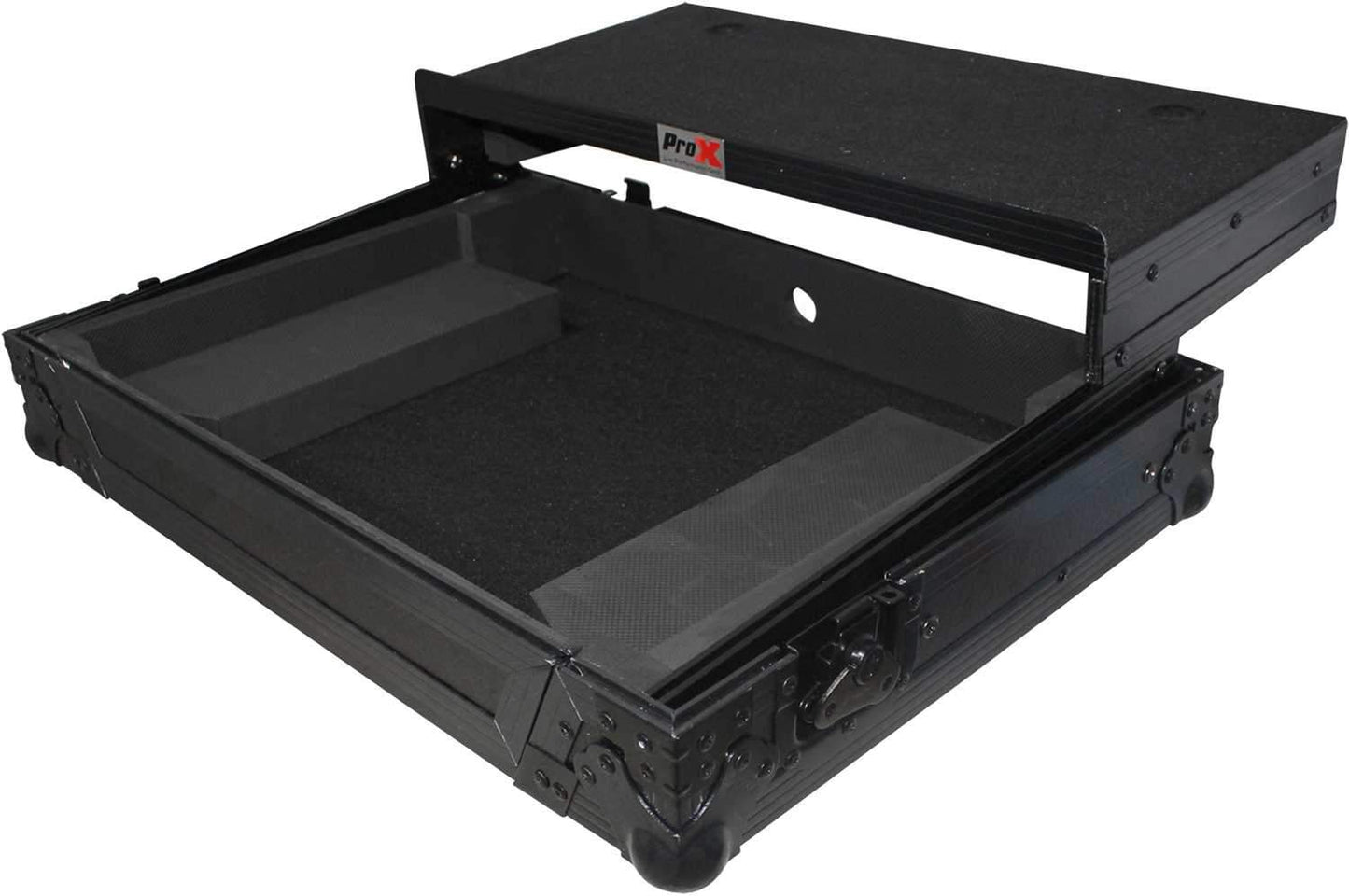 ProX XS-DJ505LTBL Black Case for Roland DJ505 with Laptop Shelf - PSSL ProSound and Stage Lighting