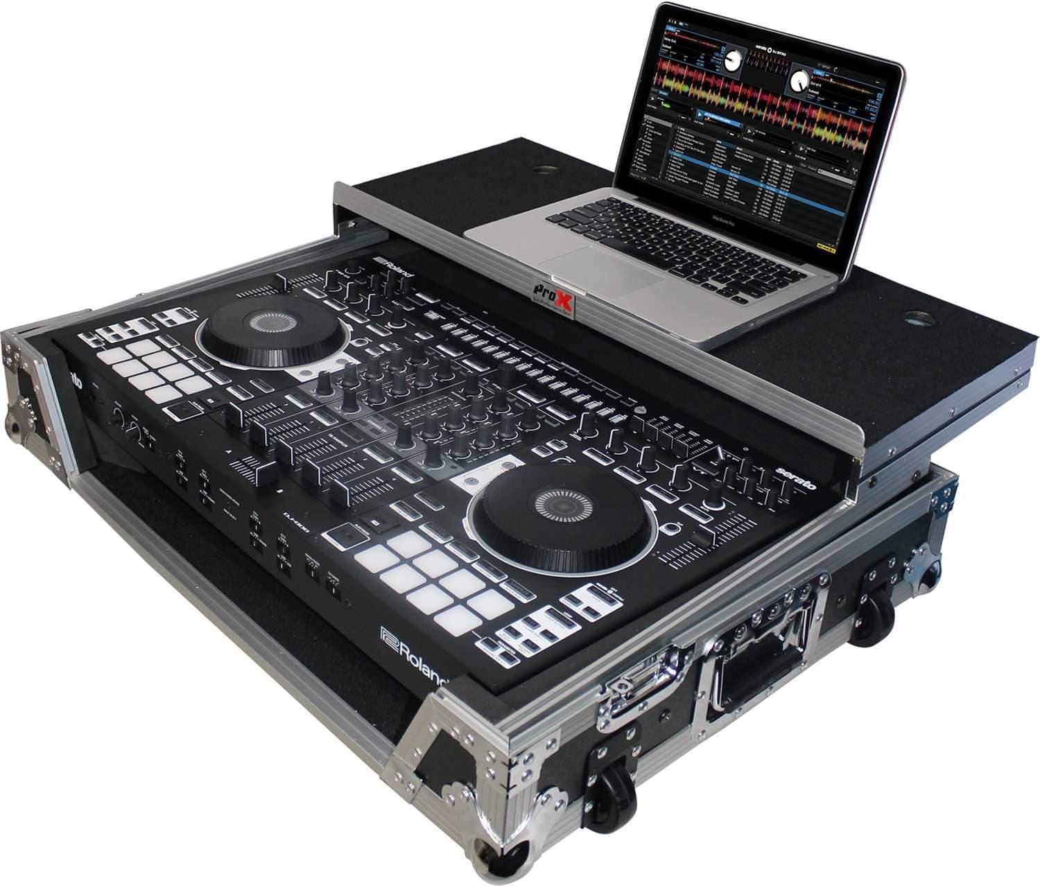 ProX XS-DJ808WLT ProX Flight Case for DJ-808 or MC7000 - PSSL ProSound and Stage Lighting