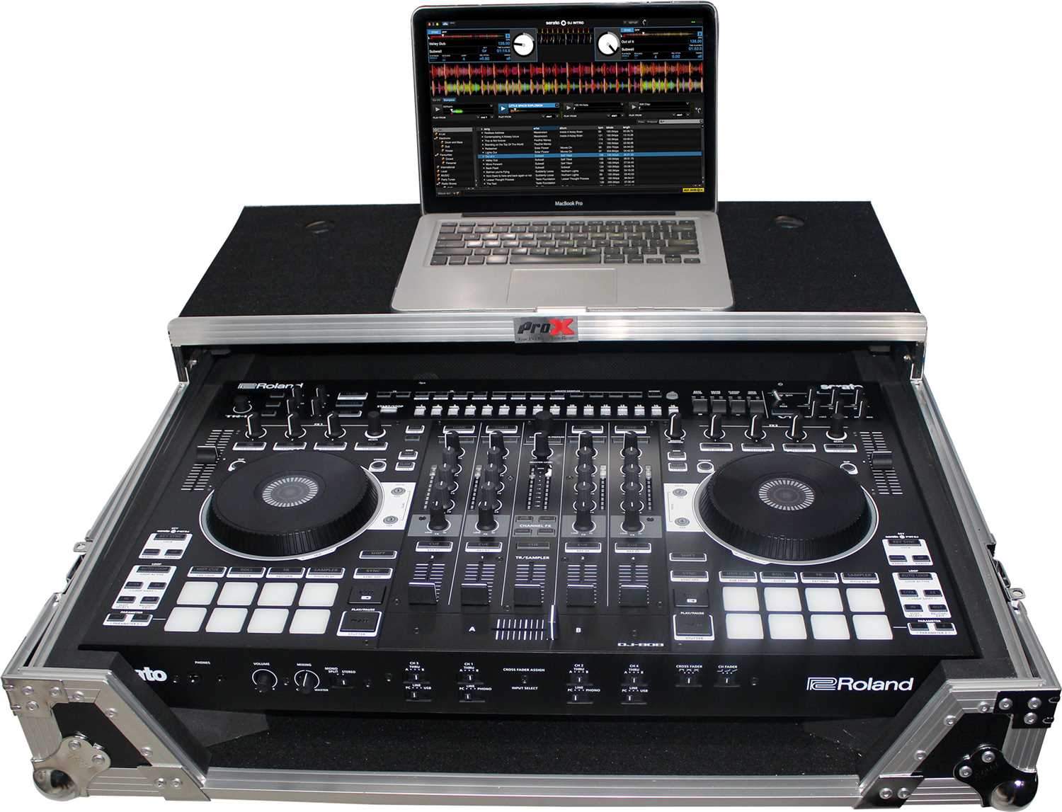 ProX XS-DJ808WLT ProX Flight Case for DJ-808 or MC7000 - PSSL ProSound and Stage Lighting