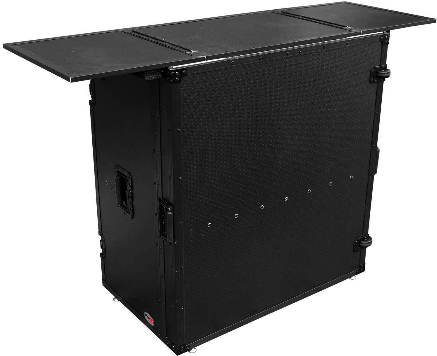 ProX XS-DJSTNBL Black DJ Desk Facade with Wheels